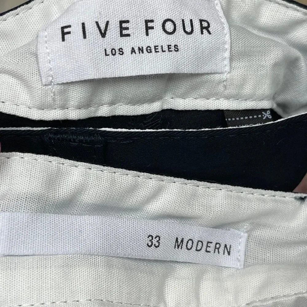 Five Four Shorts Mens 33 Modern Navy Blue  Dress Chino Short Ginsberg 7" Inseam - Picture 4 of 4